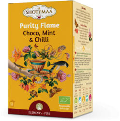Shoti Maa bio purity flame csokoládé, menta és chili tea 16x2g 32 g - nutriworld