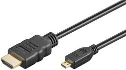 Goobay cablu hdmi 2.0 - micro hdmi cu functie ethernet goobay, 4k/60hz, 3m, negru (CABLE-HDMI/UHDMI/2.0-3BK-GBAY)
