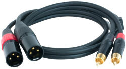 Master Audio Cablu Master Audio - RCA930/1, 2x RCA/2х XLR, 1 m, negru (RCA930/1)
