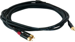 Master Audio Cablu Master Audio - RCA351/3, 2x RCA/3.5 mm, 3 m, negru (RCA351/3)