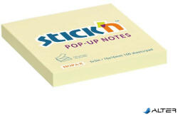 STICK N Öntapadó jegyzettömb, "Z", 76x76 mm, 100 lap, STICK N, sárga (21395) - alter