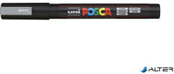 uni Dekormarker, 0, 9-1, 3 mm, UNI "Posca PC-3M", ezüst (284737000)