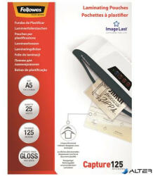 Fellowes Meleglamináló fólia, 125 mikron, A5, fényes, 25 db, FELLOWES (5396101) - alter