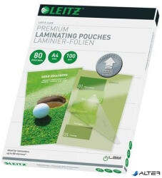 LEITZ Meleglamináló fólia, 80 mikron, A4, fényes, UDT technológiával, LEITZ 'iLam (74780000)