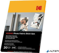 Kodak Fotópapír, tintasugaras, 10x15 cm, öntapadós, újra ragasztható, KODAK "Photo Fabric Stick Ups (KO-9891059)