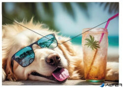 Panta Plast Irattartó tasak, A4 PP, patentos, 180 mikron, PANTA PLAST 'Chillout dog (0410-0062-53)