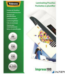 Fellowes Meleglamináló fólia, 100 mikron, A4, fényes, 100 db, FELLOWES (5351111) - alter