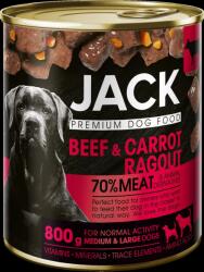 Jack teljes értékű eledel felnőtt kutyák minden fajtája számára marhahússal és répával 800 g