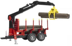 BRUDER Professional Series Forestry Trailer with loading Crane and Grab (02252) (02252)