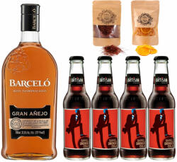 Ron Barceló Gran Anejo Rum & Cola szett koktélfűszerekkel