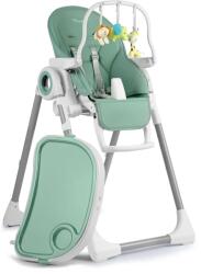 IMK iMK® gyermek asztali szék, zöld, összecsukható, állítható magasságú, lábtartó és kivehető tálca, játékrúddal (IMK-4700506-7250)