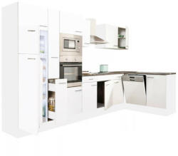  Yorki 370 beépíthető sarok konyhablokk fehér korpusszal