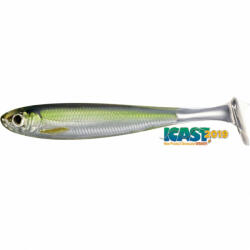 LIVETARGET Slow-roll Shiner Paddle Tail Silver/green 100 Mm (lt202052) - fishing24