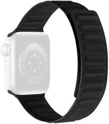 Ricardo Curea pentru Apple Watch 42/44/45mm, curea textilă magnetică, negru