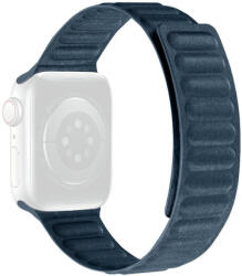Ricardo Curea pentru Apple Watch 42/44/45mm, curea textilă magnetică, albastru