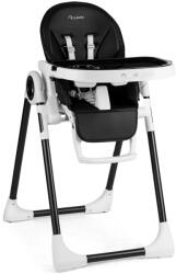 IMK Asztalszék gyerekeknek, fekete, összecsukható, állítható magasságú, lábtartóval és kivehető tálcával (IMK-4700502)