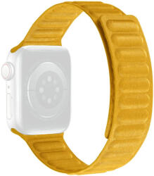 Apple Curea pentru Apple Watch 42/44/45mm, curea textilă magnetică, galbenă
