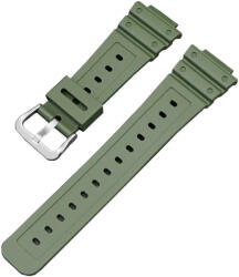 Ricardo Curea pentru Casio, silicon, verde, catarama argintie (GA2100, DW6900)