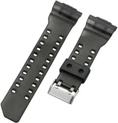 Ricardo Curea pentru Casio G-Shock, din plastic, negru transparent, catarama argintie (pentru modelele GA-100, GA-110, GD-120, GLS-100)