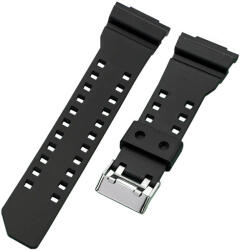 Ricardo Curea pentru Casio G-Shock, din plastic, negru mat, cataramă argintie (pentru modelele GA-100, GA-110, GD-120, GLS-100)