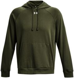 Under Armour Férfi sportos cipzár nélküli pulcsi Under Armour RIVAL FLEECE HOODIE zöld 1379757-390 - XL