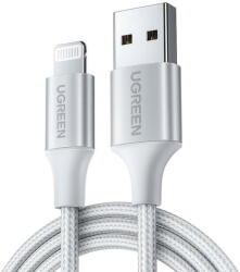 UGREEN Cable Lightning to USB UGREEN 2.4A US199, 1.5m (silver) (28314) - 24mag