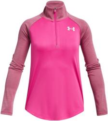 Under Armour Gyerek sportos félcipzáras pulcsi Under Armour TECH GRAPHIC 1/2 ZIP K rózsaszín 1379532-652 - YM