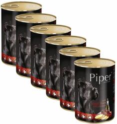 Dolina Noteci Piper Adult conservă pentru câini cu ficat de vită și cartofi 6 x 400 g