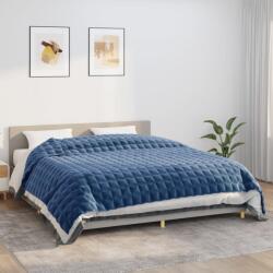 vidaXL Утежнено одеяло синьо 220x260 см 15 кг плат (350803)