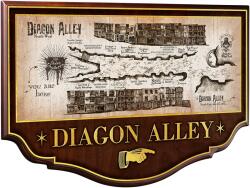 The Noble Collection Replica The Noble Collection Movies: Harry Potter - Diagon Alley Plaque, 43 cm (NN7058)