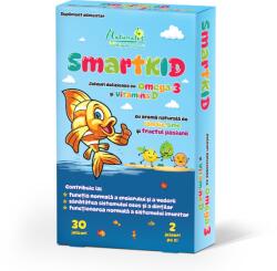 Naturalis Smartkid cu Omega-3 si vitamina D, aroma fructul pasiunii, 30 jeleuri, Naturalis