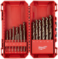 Milwaukee RED COBALT HSS-G Co fémfúrószár készlet 19 részes (4932493867) - megatool