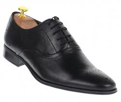 Dyany Shoes OFERTA MARIMEA 41, 44 - Pantofi barbati, eleganti din piele naturala neagra cu siret - L585N (L585N)