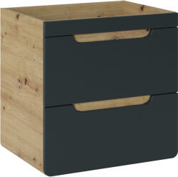 Comad Aruba Cosmos dulap 60x46x59 cm sub chiuveta pe picioare grafit-stejar ARUBA COSMOS 820- 60CM FSC (ARUBACOSMOS82060CMFSC)