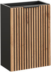 Comad Xilo dulap 40x22x57 cm sub chiuveta pe perete negru-stejar XILO BLACK WOTAN 82-40-D-1D (XILOBLACKWOTAN8240D1D)