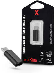 Maxlife Lightning - USB Type-C adapter - Maxlife Lightning To USB-C Adapter - 2A - fekete (TF-0127)