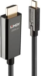 Lindy 43317 video átalakító kábel 10 M USB C-típus HDMI A-típus (Standard) Fekete (43317) (43317)