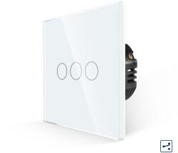 Luxion Intrerupator Triplu Cap Scara cu Touch din Sticla LUXION, Serie A