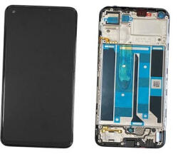 Realme 8 4G, Realme 8 Pro 4G 2021 Előlap Keret+LCD Kijelző+Érintőpanel, Fekete (4906919, 4130052, 4906799) Service Pack