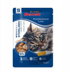 Super Benek Premium, Hrana umeda pentru pisici sterilizate, 24x100g