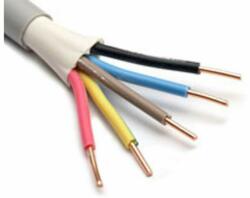  Cablul electric CYY-F, cupru cu izolatie PVC, rigid CYY-F 4 x 6 mmp, 100 m / colac