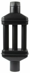  Recuperator de caldura pentru sobe (burlan radiator) 120 mm, negru