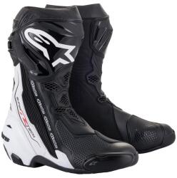Alpinestars Ghete moto Alpinestars Supertech R alb-negru (AIM130-416)