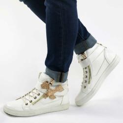 Zibra Sneakers de dama comozi, albi 9033-12-WHITE (9033-12-WHITE)