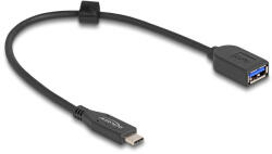 Delock USB 10 Gbps koax kábel USB Type-C apa A-típusú anya 25 cm hosszú (60567)