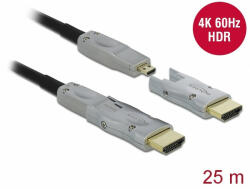 Delock Aktív optikai kábel HDMI 4K 60 Hz 25 m (85883)