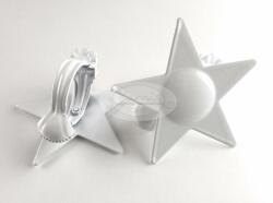  Dekorcsipesz (függönyösszekötő) - fehér csillag (2 db/cs. )