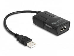 Delock Izolátor A-típusú USB 2.0 apa - anya adatvonalhoz kapcsolódó 5 kV izolációval (64225)
