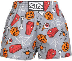 Styx gyerekek bő szárú boxeralsók Styx art klasszikus gumipánt halloween koporsó (J1752) 12-14 éves