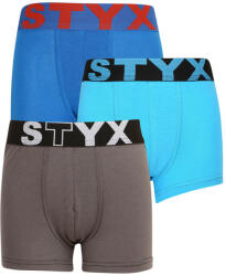 Styx 3PACK gyermek boxeralsó Styx sport gumi több színben (3GJ10379) 6-8 éves